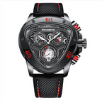 Montre à quartz pour homme avec tête de serpent