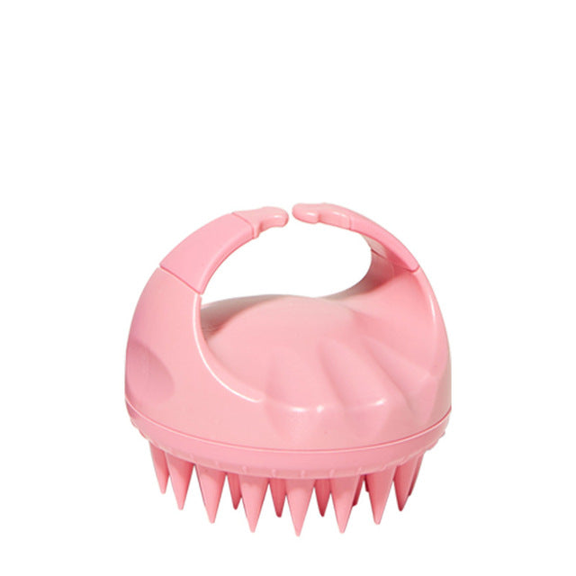 Brosse à shampoing en silicone pour le nettoyage et le massage du cuir chevelu