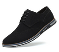 Chaussures britanniques basses en cuir suédé givré pour hommes
