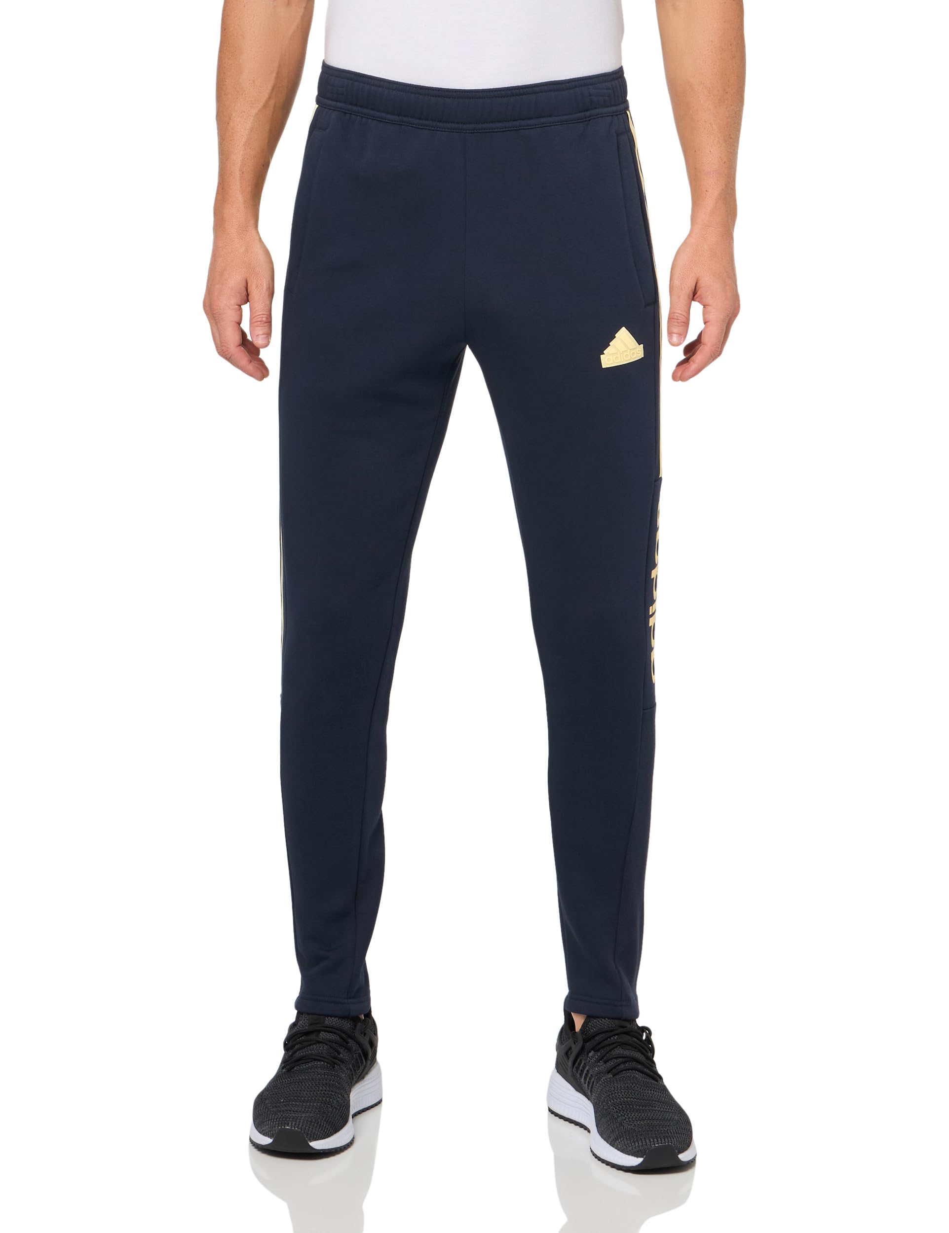 Pantalon polaire adidas House of Tiro pour homme, grande taille, couleur encre