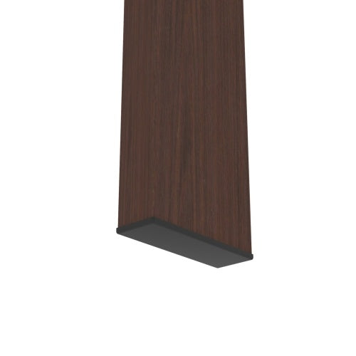 Table basse rectangulaire en verre et noyer, table basse transparente, table d'appoint moderne pour salon