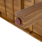 Ensemble de salle à manger d'extérieur de luxe 5 pièces pour 4 personnes, en bois d'acacia massif