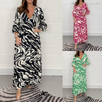 Robe imprimée décontractée pour femme automne/hiver 2023