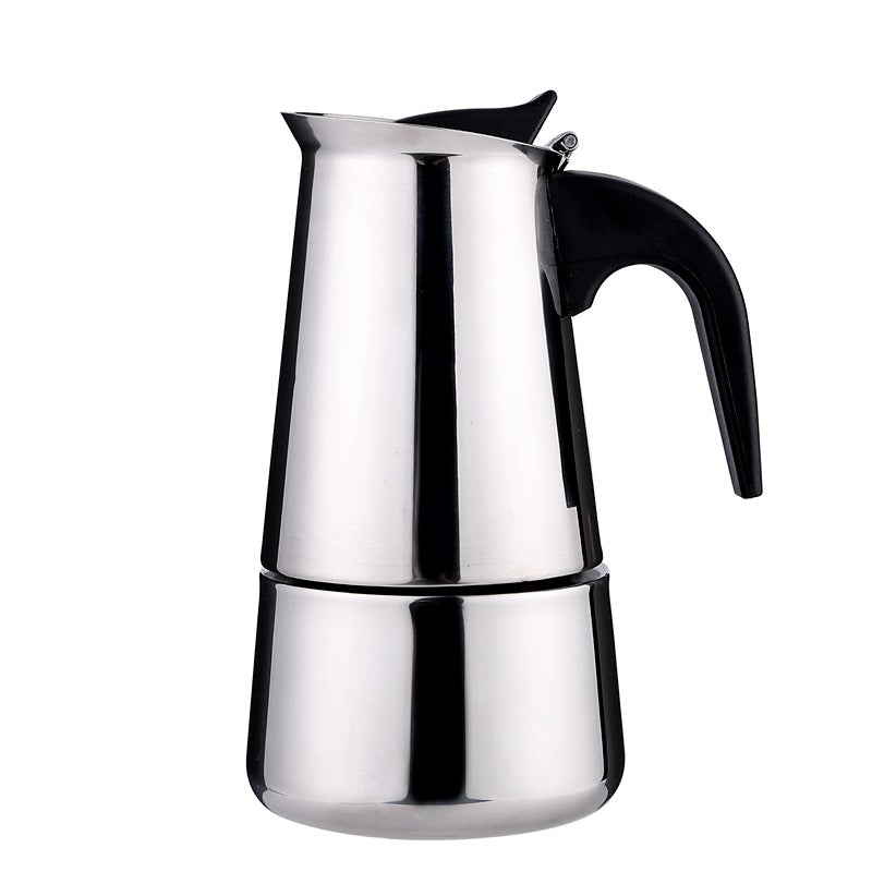 Cafetière italienne Moka en acier inoxydable