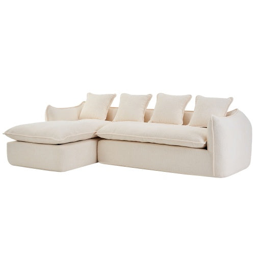 LuneluX_Home – Canapé d'angle 3 places surdimensionné avec méridienne