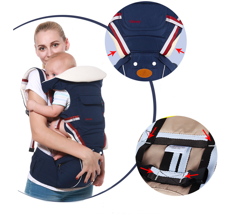 Porte-bébé multifonctionnel respirant et siège de taille
