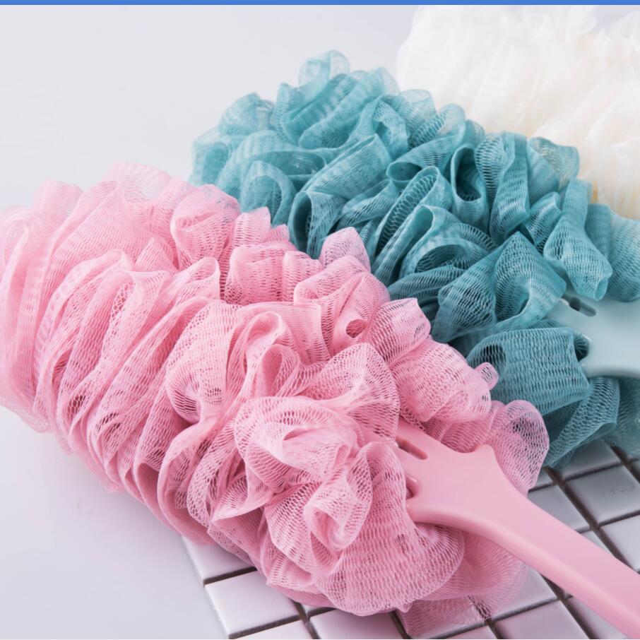 Brosse de douche à manche long et dos en filet