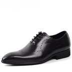 Chaussures habillées brogues en cuir pour homme - Style vintage