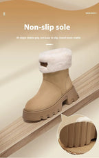 Chaussures thermiques d'hiver doublées en polaire pour femmes
