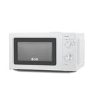 Micro-ondes professionnel Commercial Chef de 0,6 pi³ avec 6 niveaux de puissance, petit micro-ondes avec poignée, 700 W, micro-ondes de comptoir avec minuterie de 30 minutes et commandes mécaniques à molette, blanc.