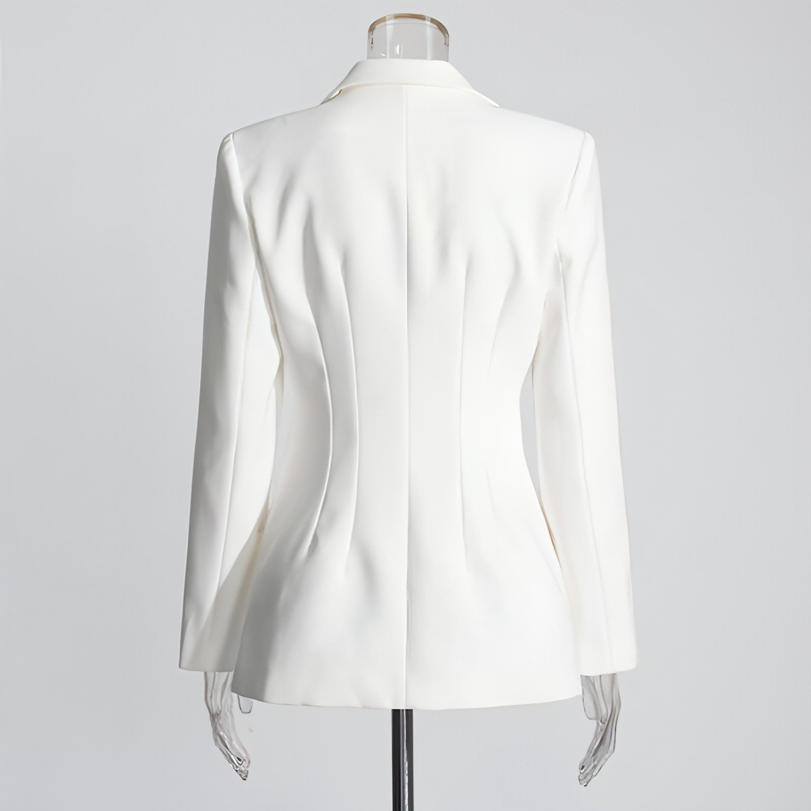Veste de tailleur patchwork coupe slim tendance pour femme