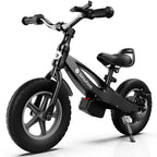 Vélo électrique isinwheel SK12/SK14 pour enfants de 3 à 6 ans, 150 W/250 W, draisienne électrique avec batterie interchangeable, pneus gonflables 12/14 pouces et selle réglable. Convient aux garçons et aux filles.