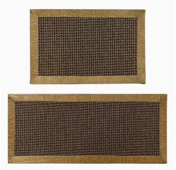 Lot de 2 Tapis de Cuisine Durables, Antidérapants et Imperméables