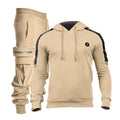 Ensemble de survêtement VoLIta pour homme, 2 pièces, sweat à capuche, tenue de sport décontractée à manches longues, idéal pour le jogging.