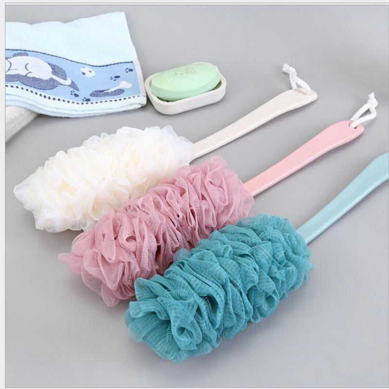 Brosse de douche à manche long et dos en filet