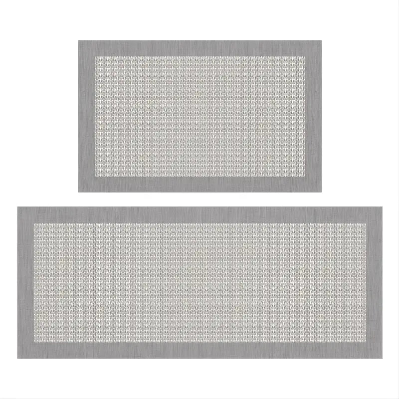 Lot de 2 Tapis de Cuisine Durables, Antidérapants et Imperméables