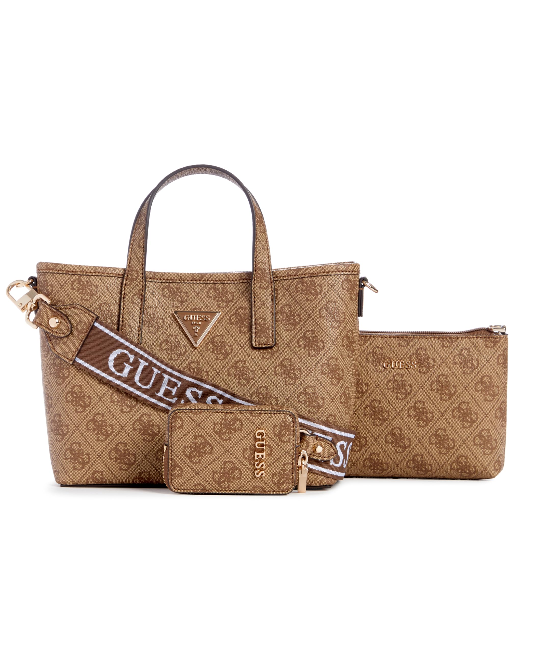 GUESS Latona Mini fourre-tout Latte Logo