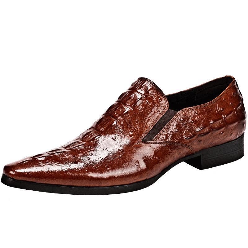 Chaussures habillées pour homme à motif crocodile - Style business décontracté