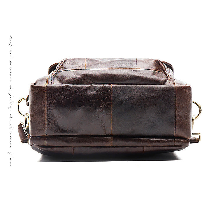 Sac bandoulière pour homme en cuir de vachette pleine fleur