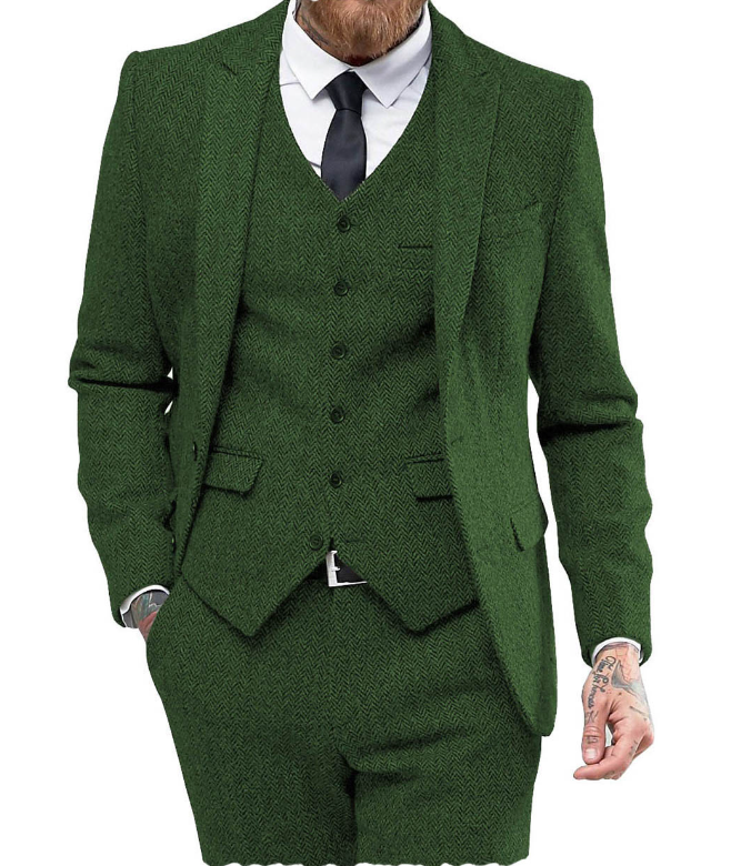 Costume 3 pièces pour homme, idéal pour les affaires et les mariages