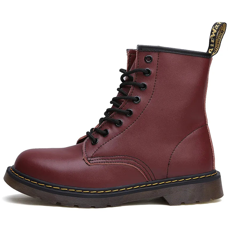 Bottes Martin d'extérieur, chaussures de locomotive, chaussures pour femmes