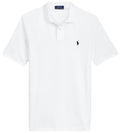 Polo Ralph Lauren pour homme grandes tailles, manches courtes, motif emblématique en maille (blanc clair)