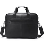 Porte-documents pour ordinateur portable en cuir de vachette pour homme