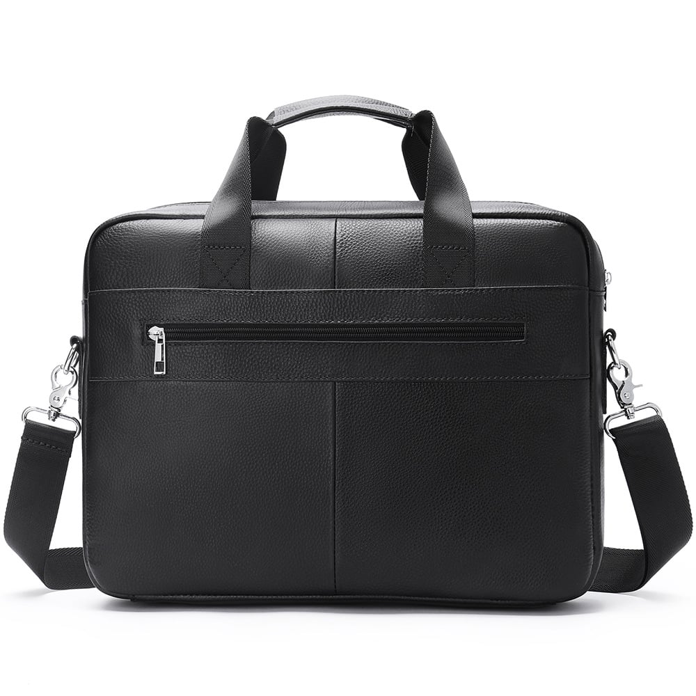 Porte-documents pour ordinateur portable en cuir de vachette pour homme
