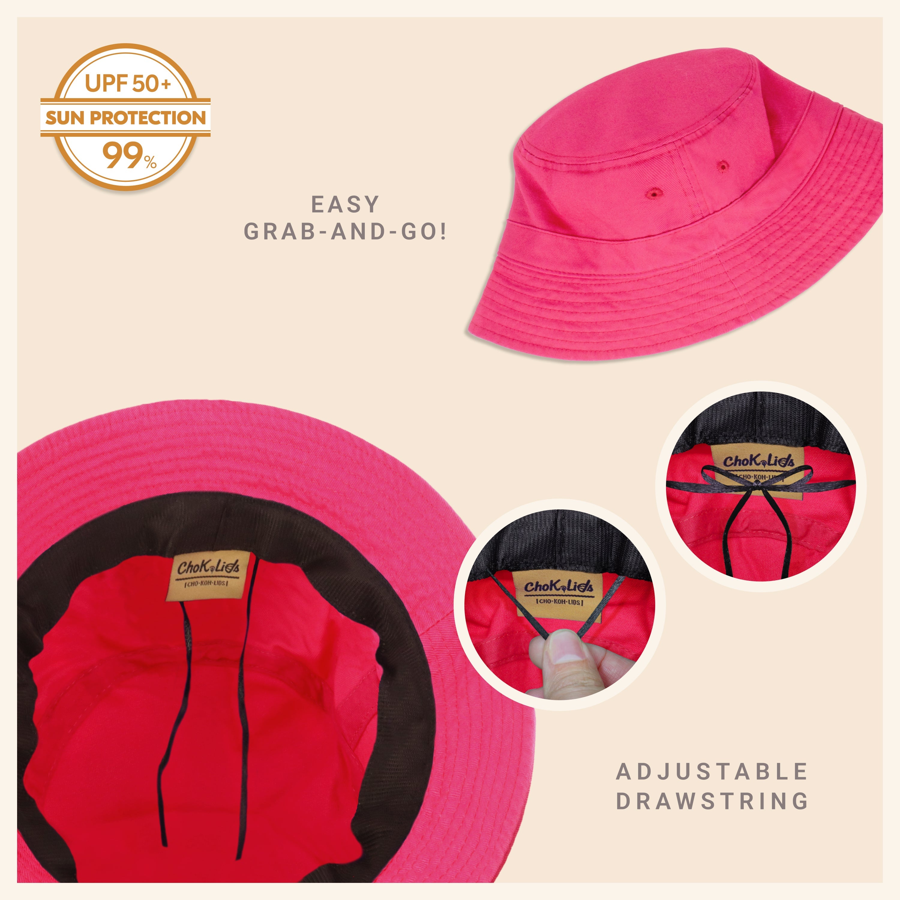 Bob classique en coton pour l'été – Chapeau de soleil léger en coton