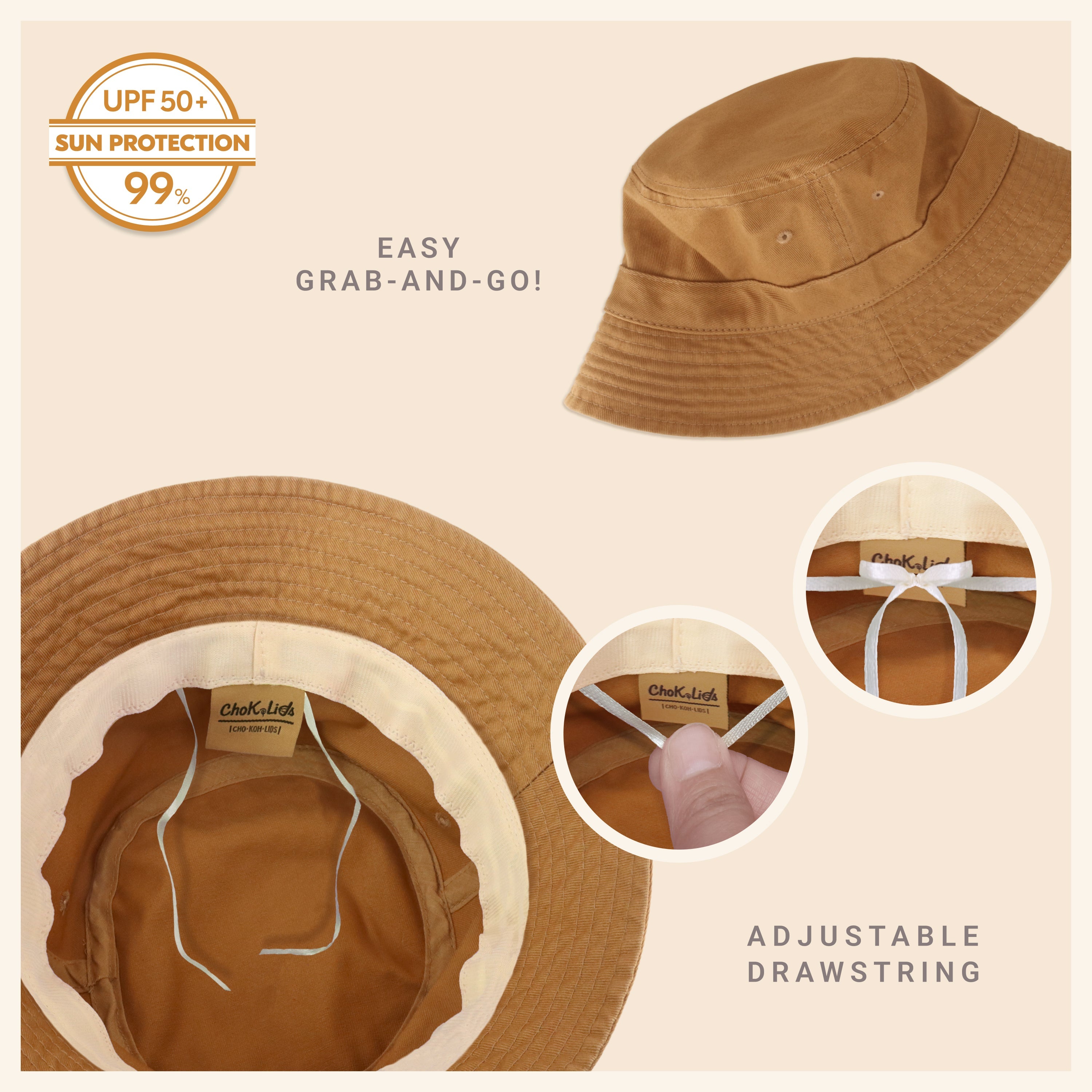Bob classique en coton pour l'été – Chapeau de soleil léger en coton
