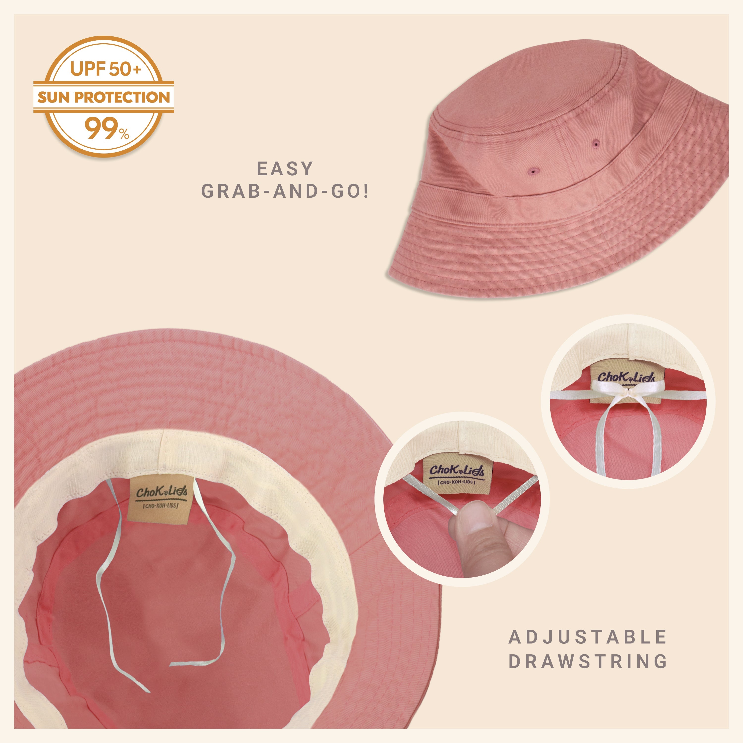 Bob classique en coton pour l'été – Chapeau de soleil léger en coton