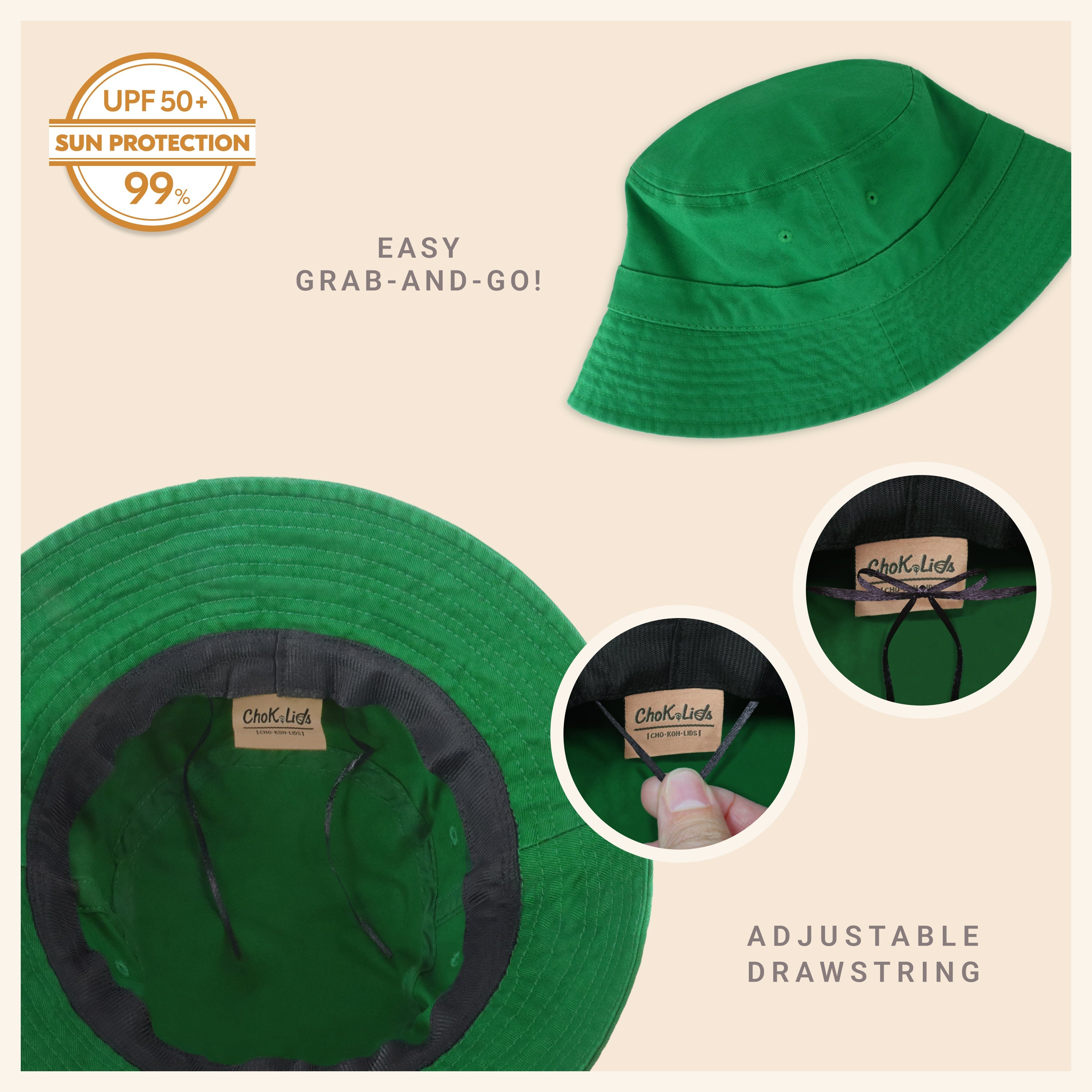 Bob classique en coton pour l'été – Chapeau de soleil léger en coton