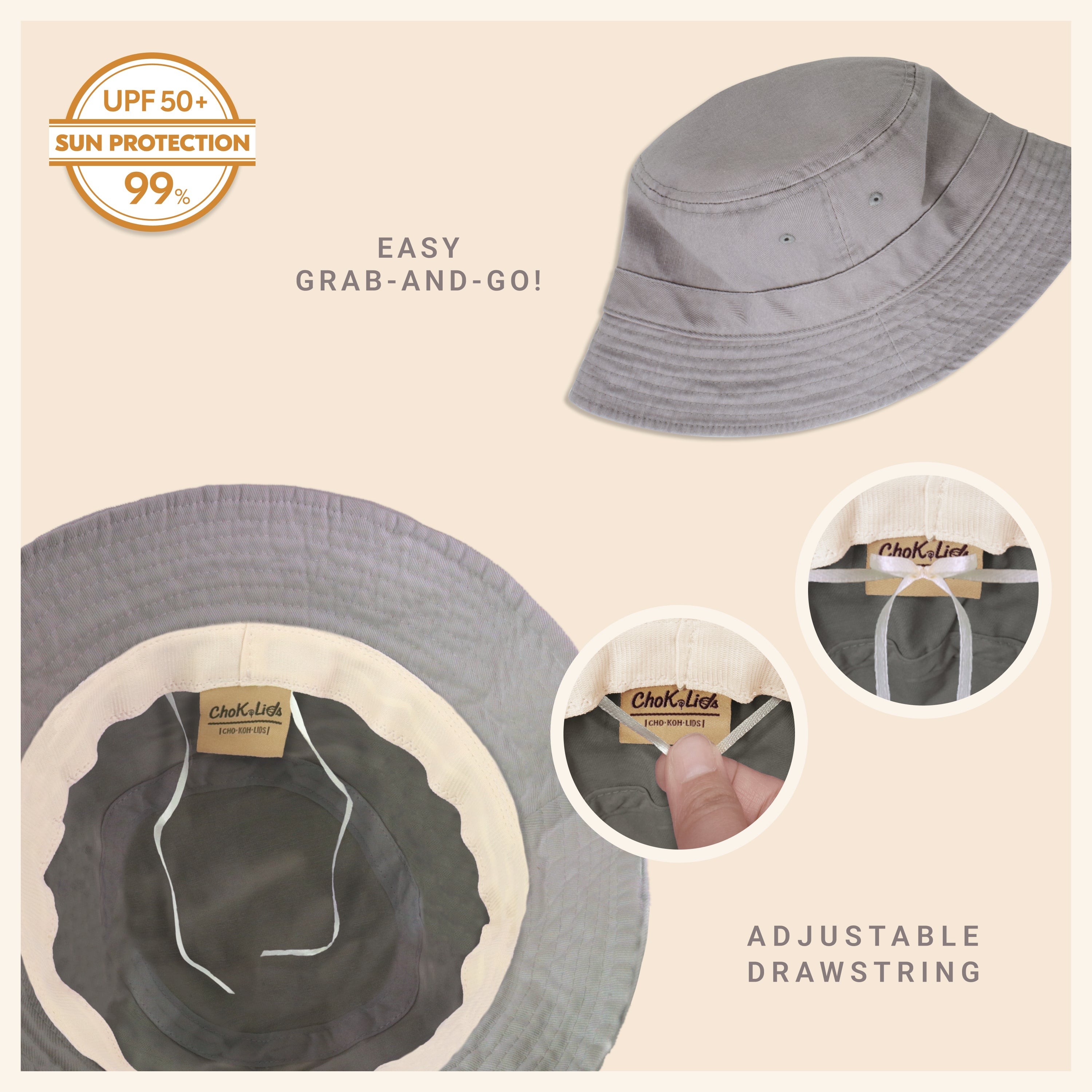 Bob classique en coton pour l'été – Chapeau de soleil léger en coton
