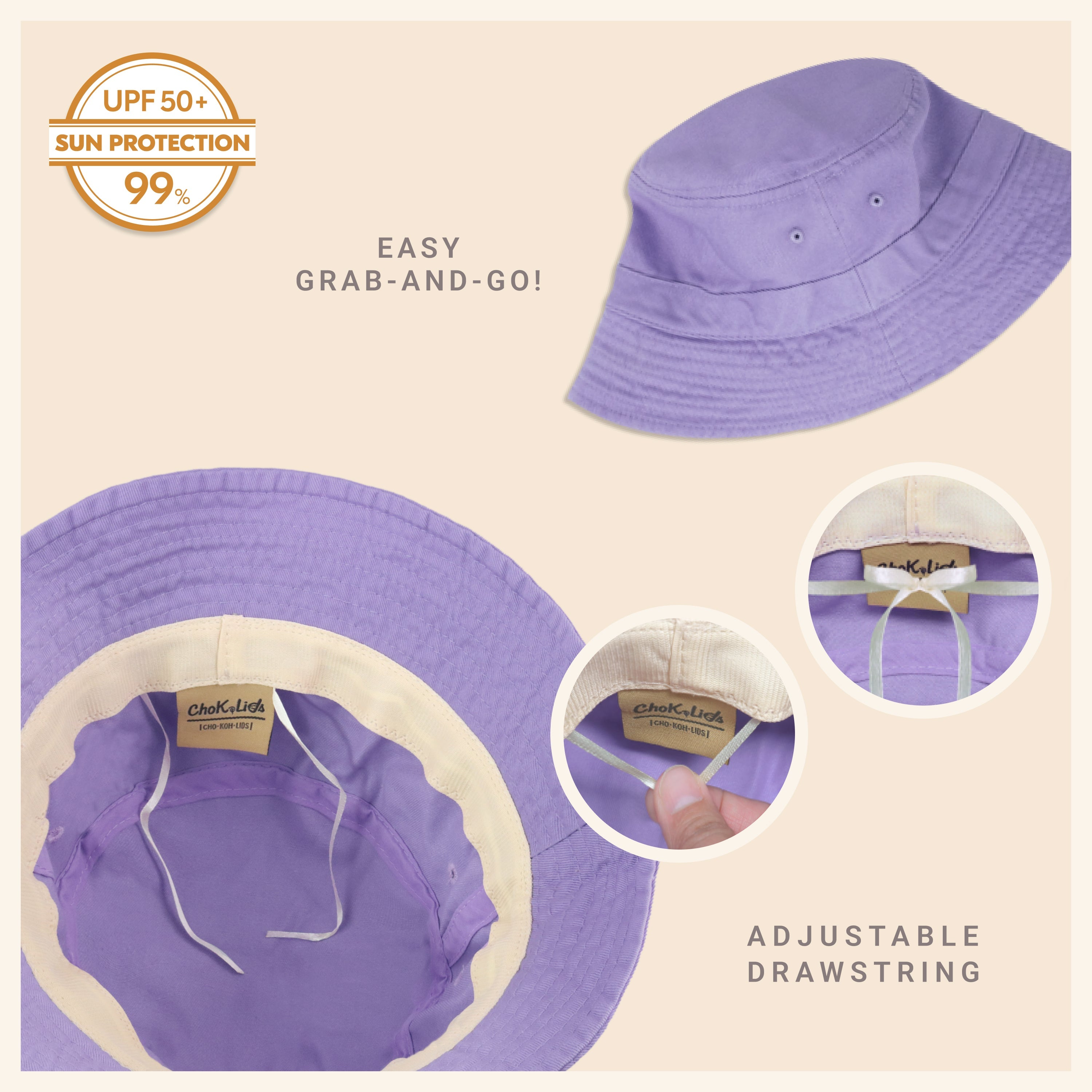 Bob classique en coton pour l'été – Chapeau de soleil léger en coton