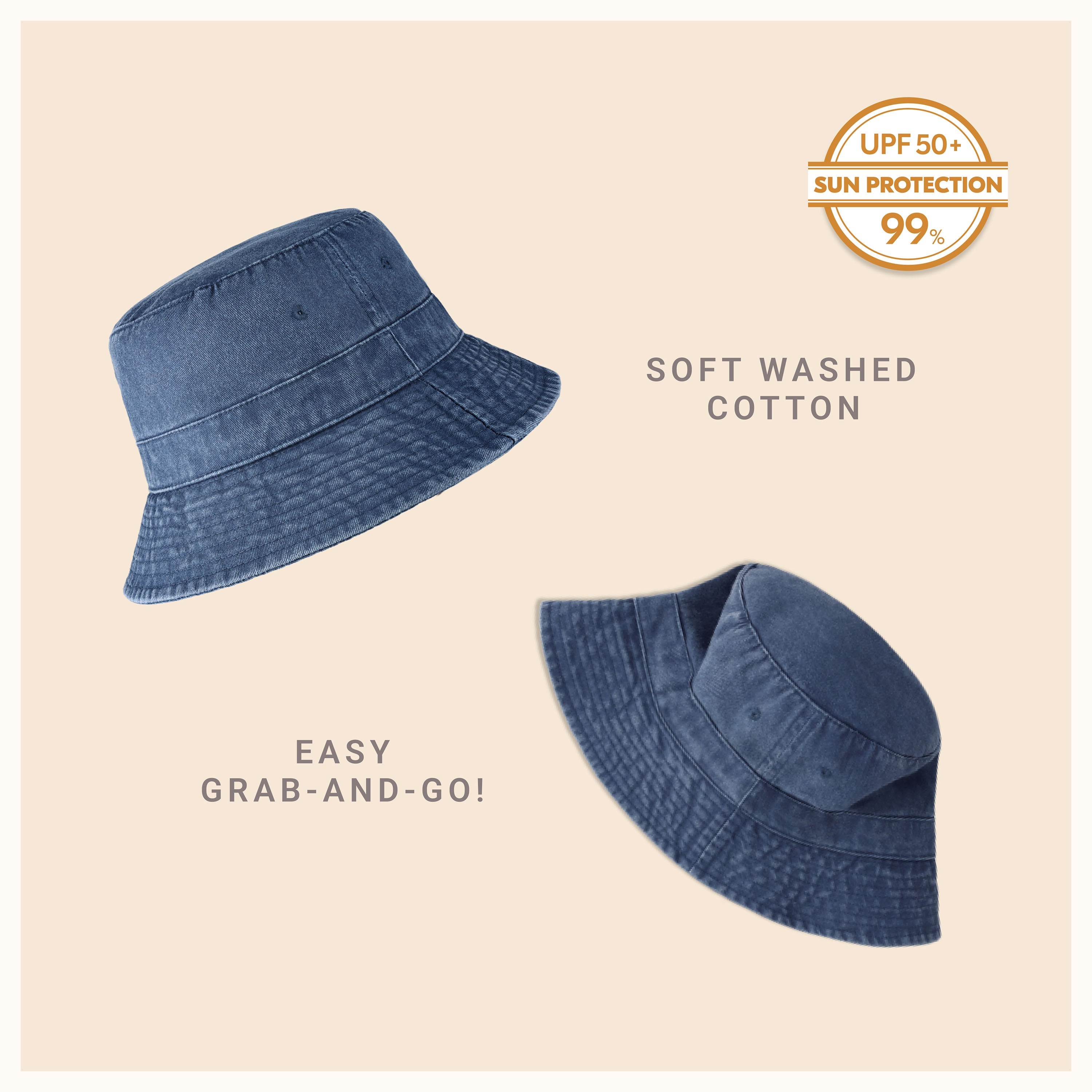 Bob classique en coton pour l'été – Chapeau de soleil léger en coton