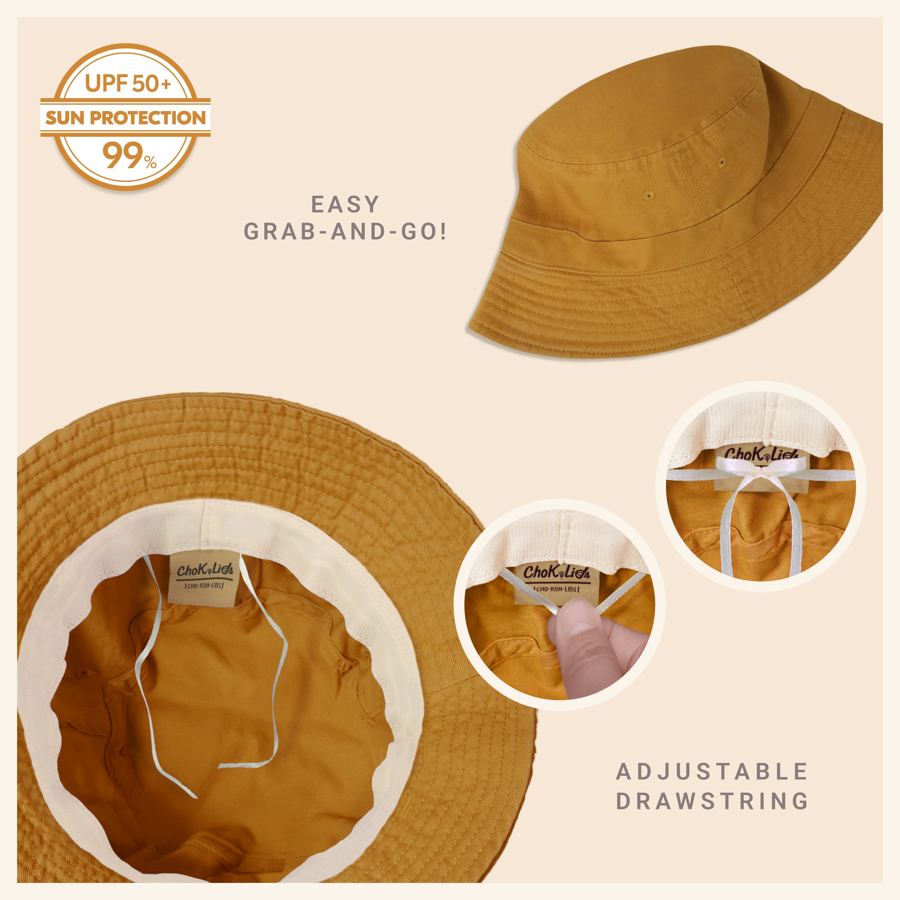 Bob classique en coton pour l'été – Chapeau de soleil léger en coton