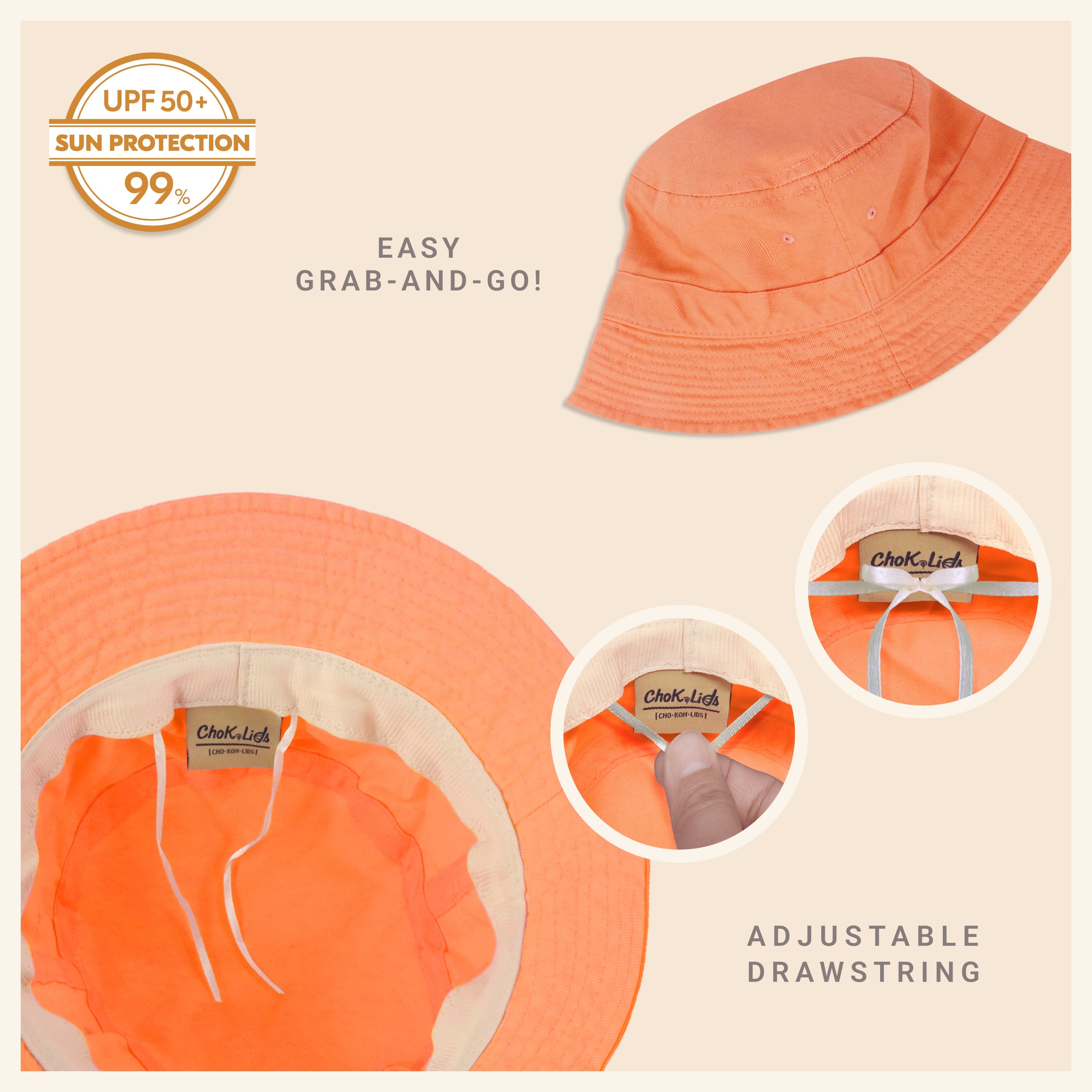 Bob classique en coton pour l'été – Chapeau de soleil léger en coton