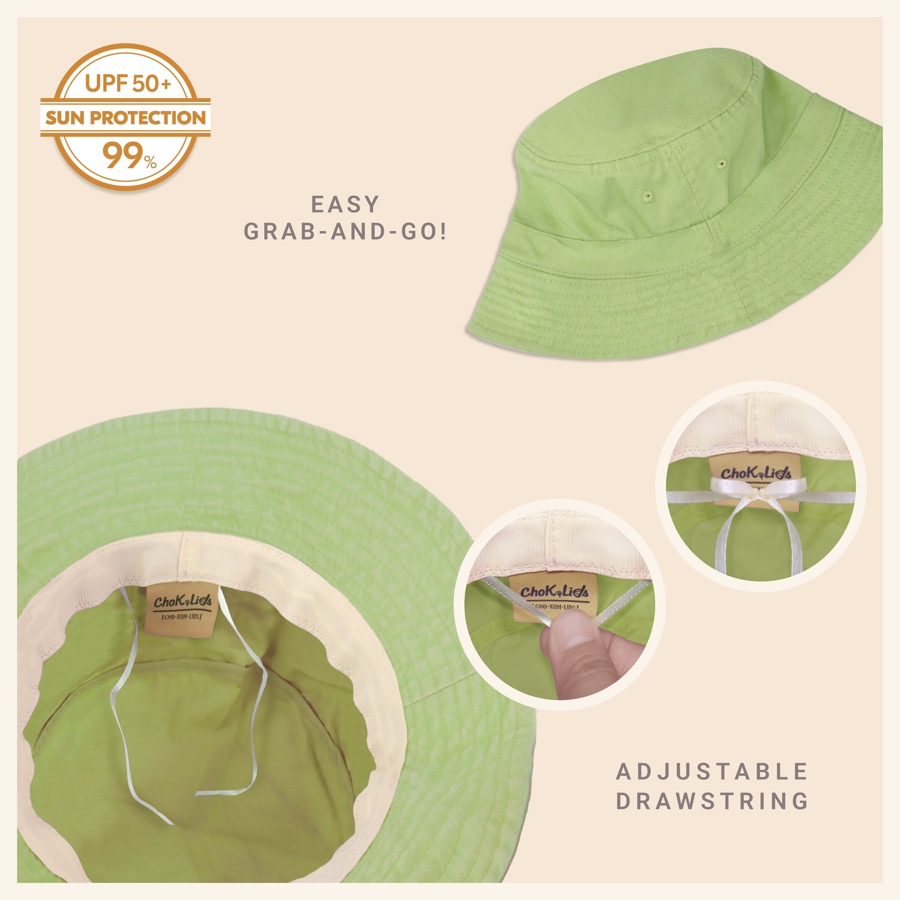 Bob classique en coton pour l'été – Chapeau de soleil léger en coton