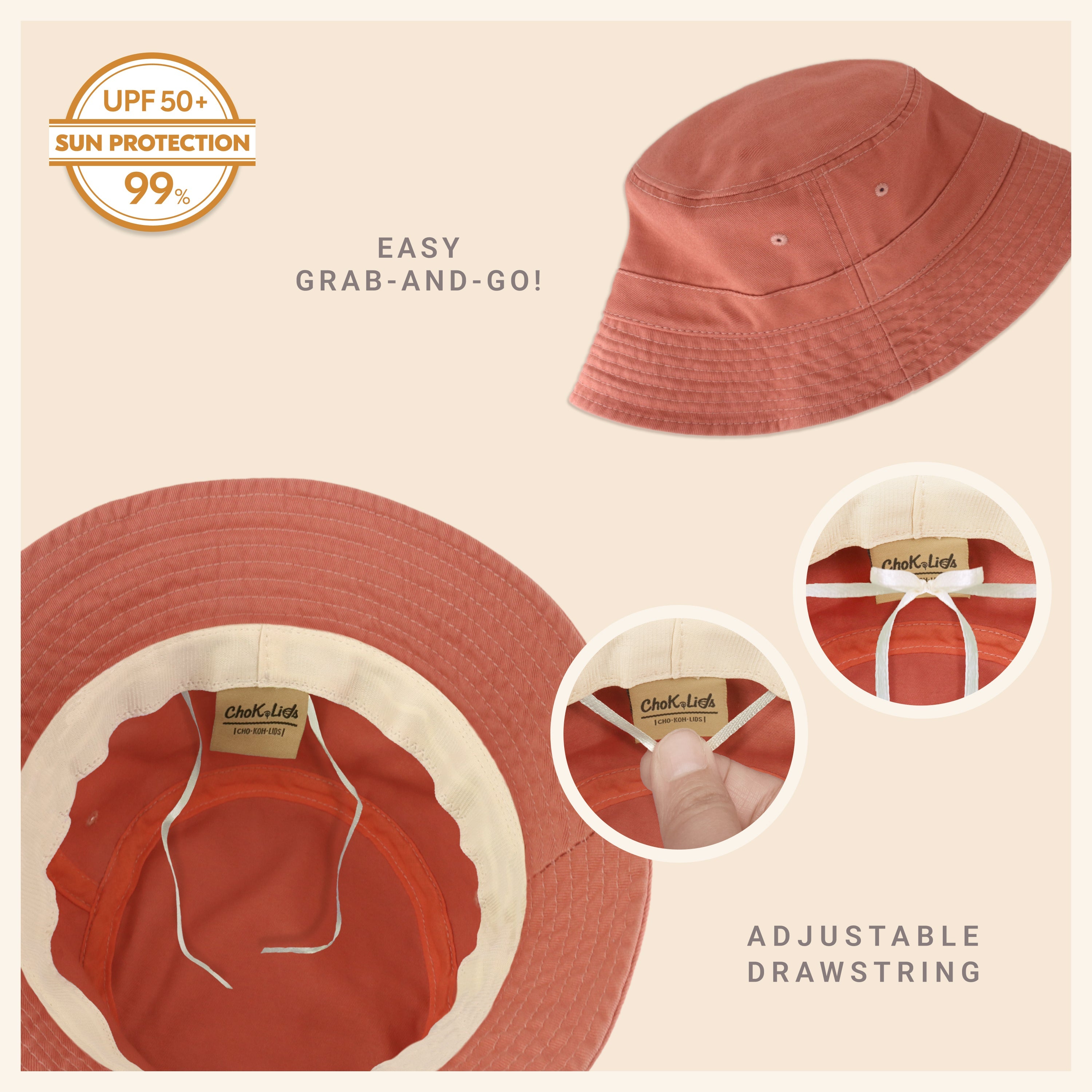 Bob classique en coton pour l'été – Chapeau de soleil léger en coton