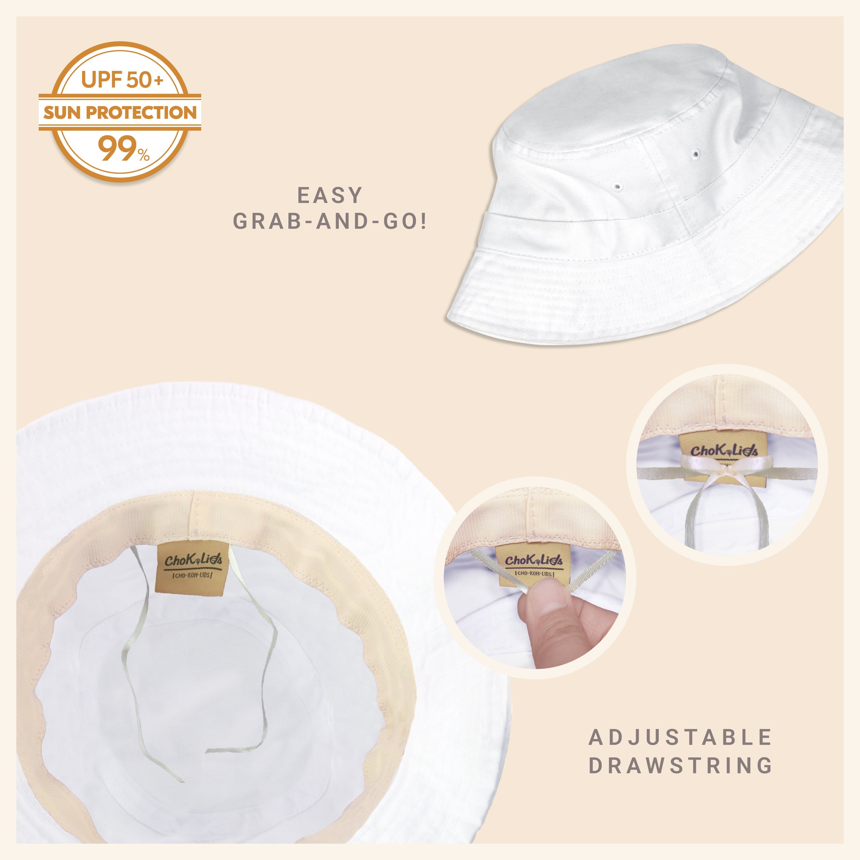 Bob classique en coton pour l'été – Chapeau de soleil léger en coton