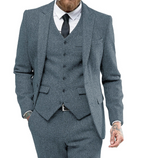 Costume 3 pièces pour homme, idéal pour les affaires et les mariages