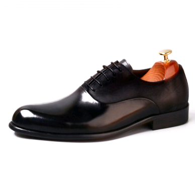 Chaussures habillées vintage en cuir pour homme - Style britannique