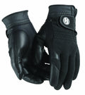 Gants de golf HJ pour femme, noirs, performance hivernale, taille L (paire)