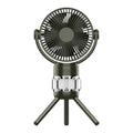 Nouveau ventilateur de camping portable avec lampe et télécommande
