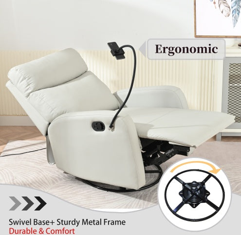 Petit fauteuil à bascule moderne, fauteuil inclinable pivotant, chaise de chambre