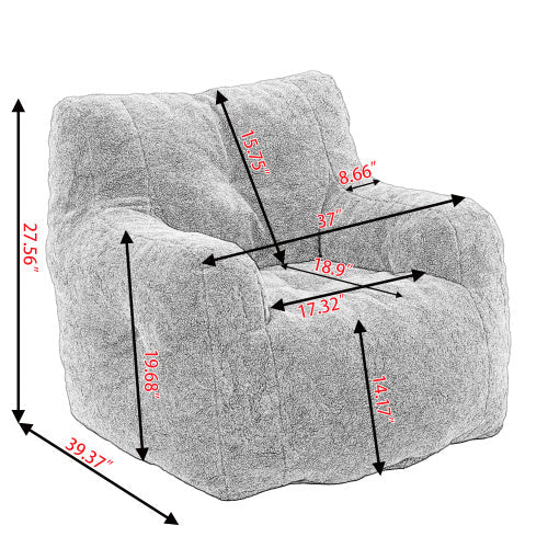 Pouf en mousse capitonnée douce en forme d'ourson