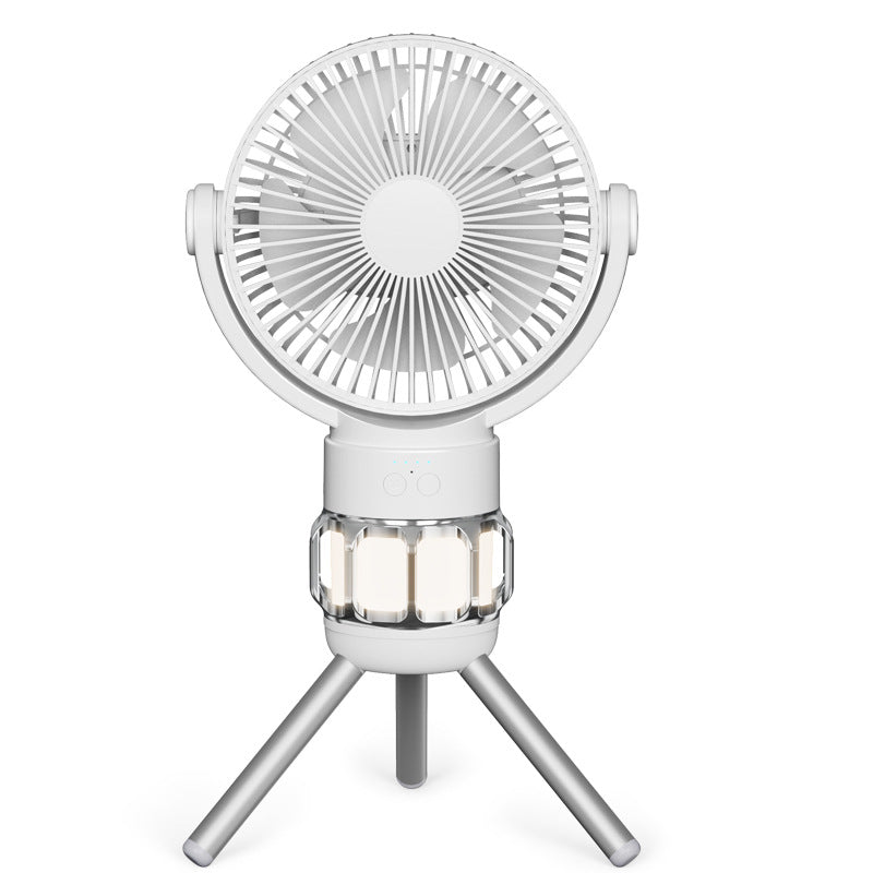 Nouveau ventilateur de camping portable avec lampe et télécommande