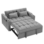 LuneluX_Home – Canapé-lit pliable en velours de 141 cm (55,5 po) réglable en 3 positions