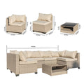 Ensemble de meubles de patio 7 pièces