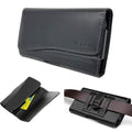 Étui portefeuille AISCELL avec clip ceinture, en cuir noir, avec fente pour cartes, compatible avec iPhone 16 Pro Max, 16 Plus, 15 Pro Max, 15 Plus, 14 Plus, 14 Pro Max, 13 Pro Max et 12 Pro Max (compatible avec les coques de protection pour iPhone 17 pou